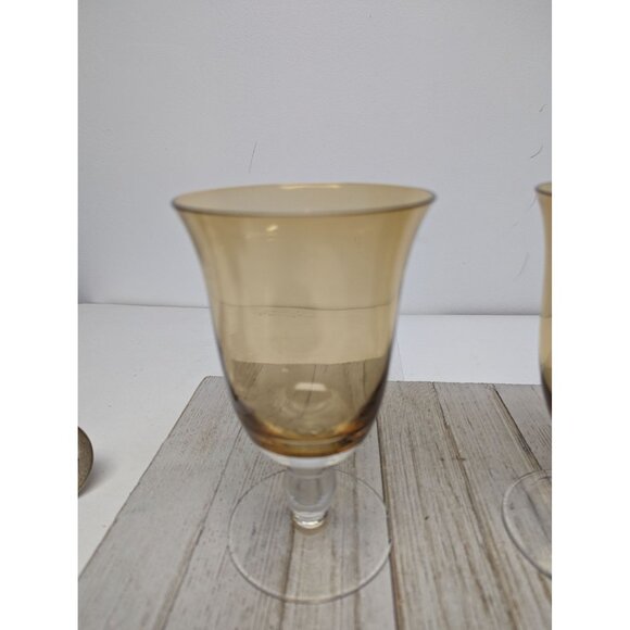 Southern Living Arlington Amber 16 oz. Iced Tea Water Glasses Set of 2 - Picture 4 of 9